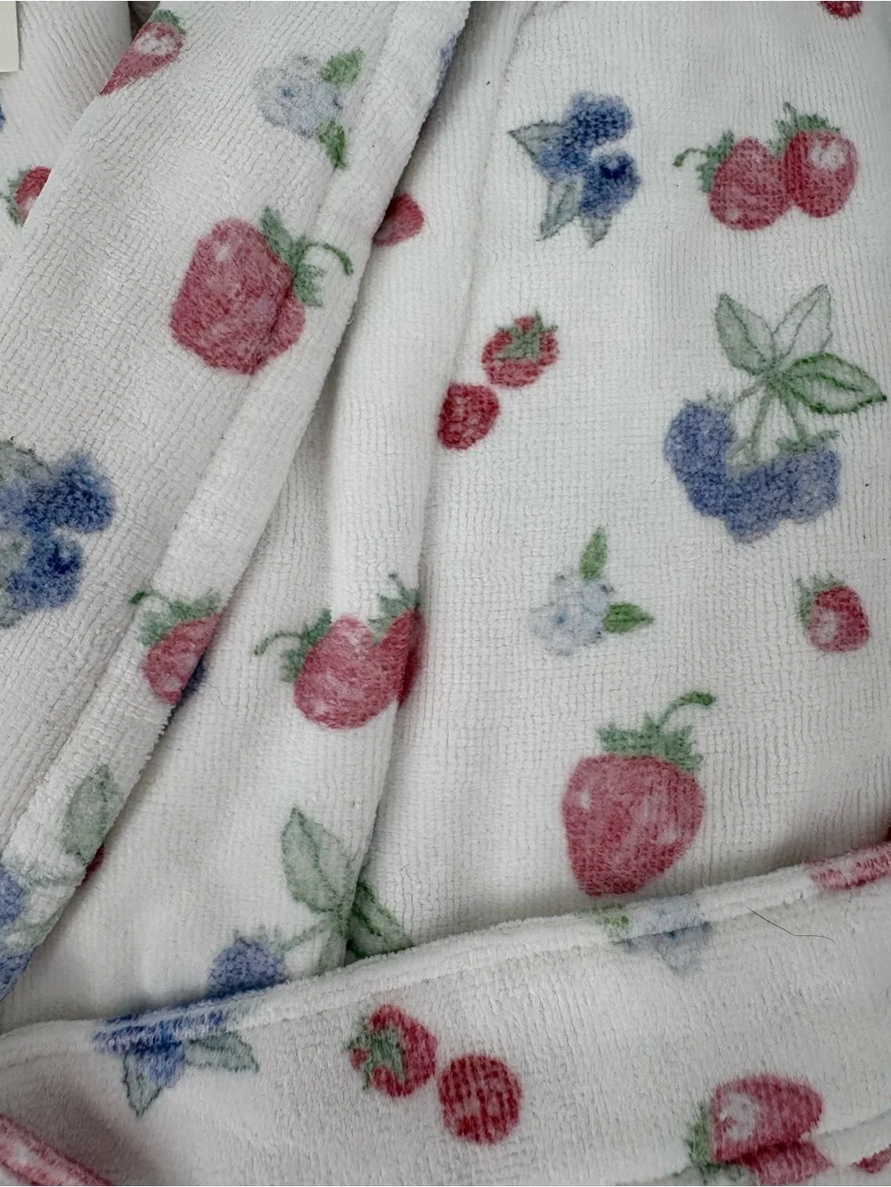 Brand Djerf Avenue Robe And Beauty Bag Set Summer Berries Fruit Pattern XS-S